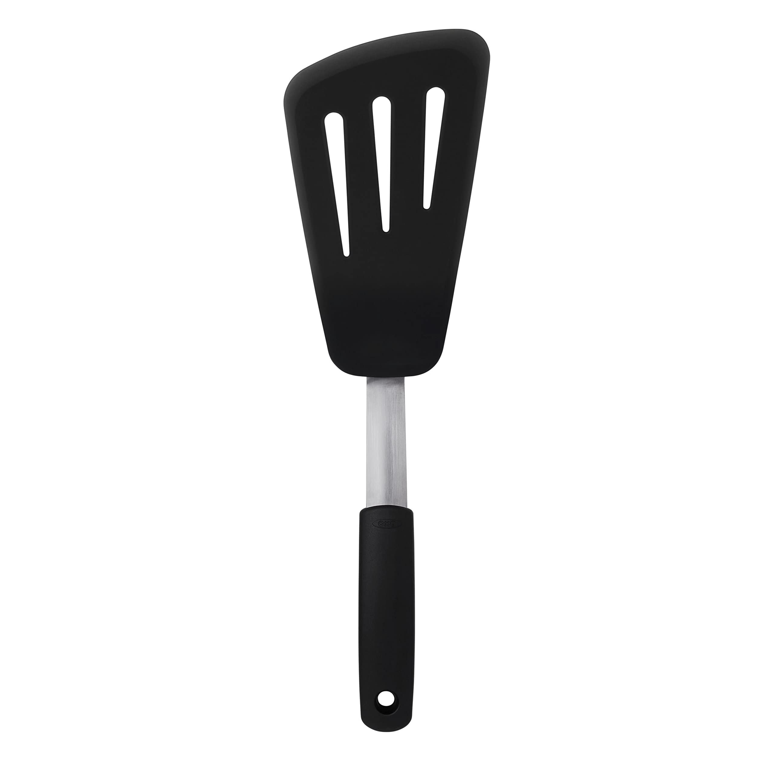 OXO Good Grips voltea omeletas con silicona resistente al calor.
