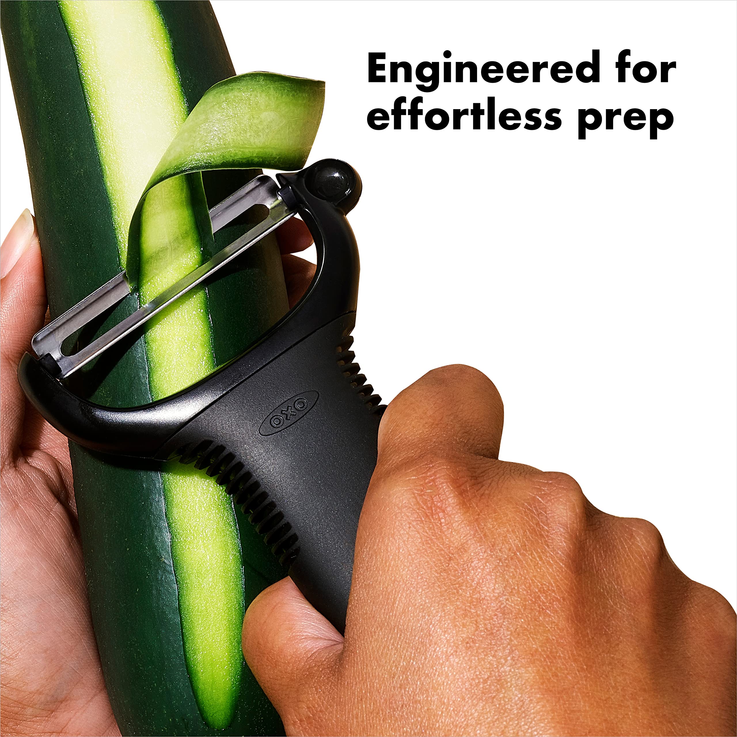 OXO Good Grips Y-Peeler, mango suave antideslizante, comodidad durante pelado