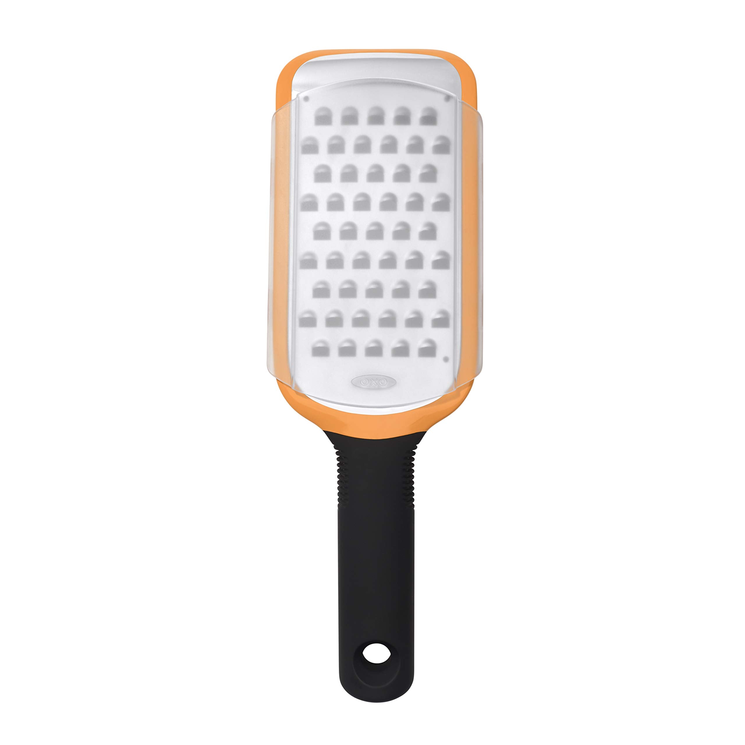 Diseño naranja de OXO Good Grips facilita localizarlo en la cocina.