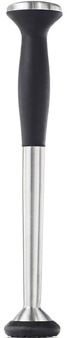 OXO SteeL Muddler con cabeza plástica sin rayas para machacar hierbas