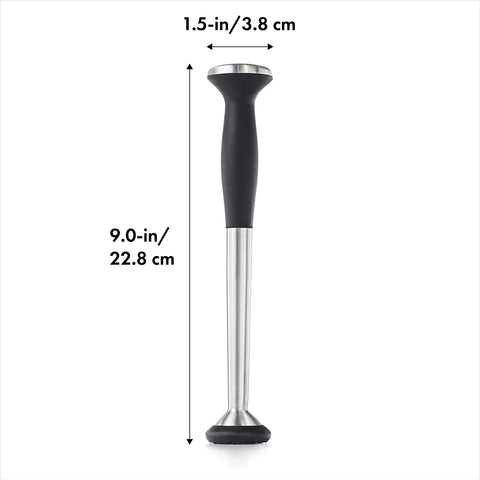 OXO SteeL Muddler, cuerpo inoxidable para durabilidad y limpieza