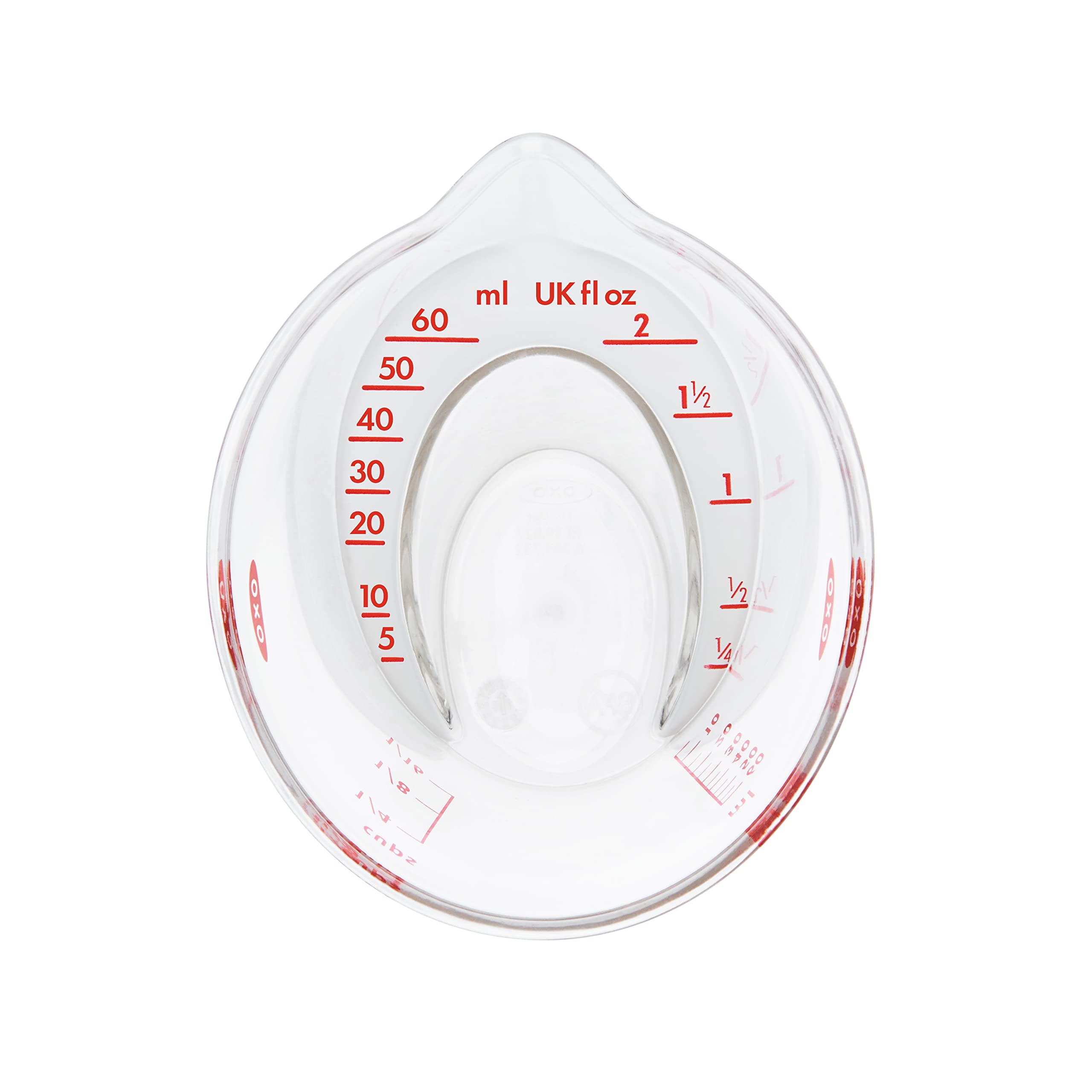 OXO Jarra angular, lectura desde arriba para medir mililitros con precisión.