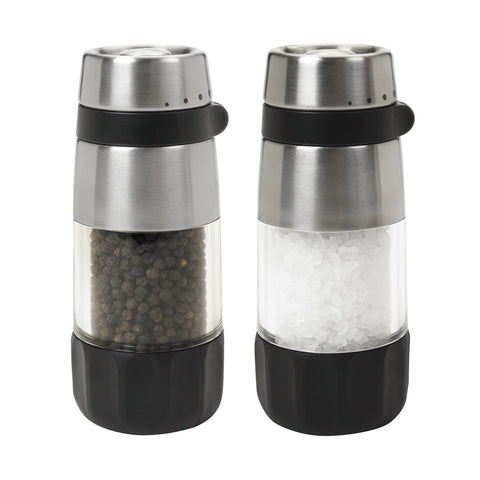 OXO molinillo de sal en acero inoxidable, diseño limpio para encimera