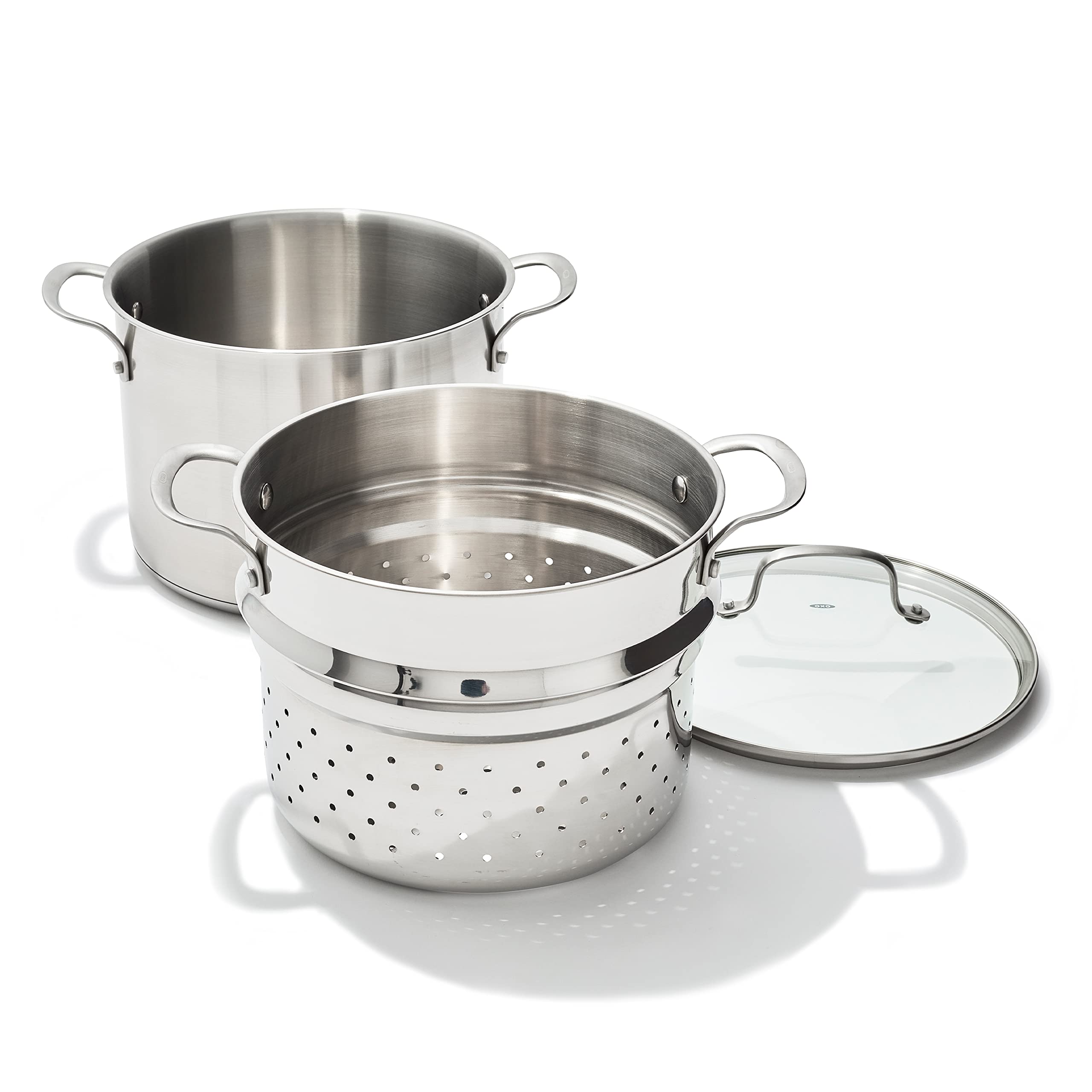 OXO Olla multiusos con base encapsulada para calentamiento rápido y uniforme