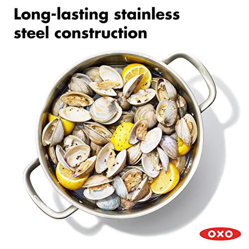 OXO Tapa de vidrio templado permite ver cocción sin perder calor