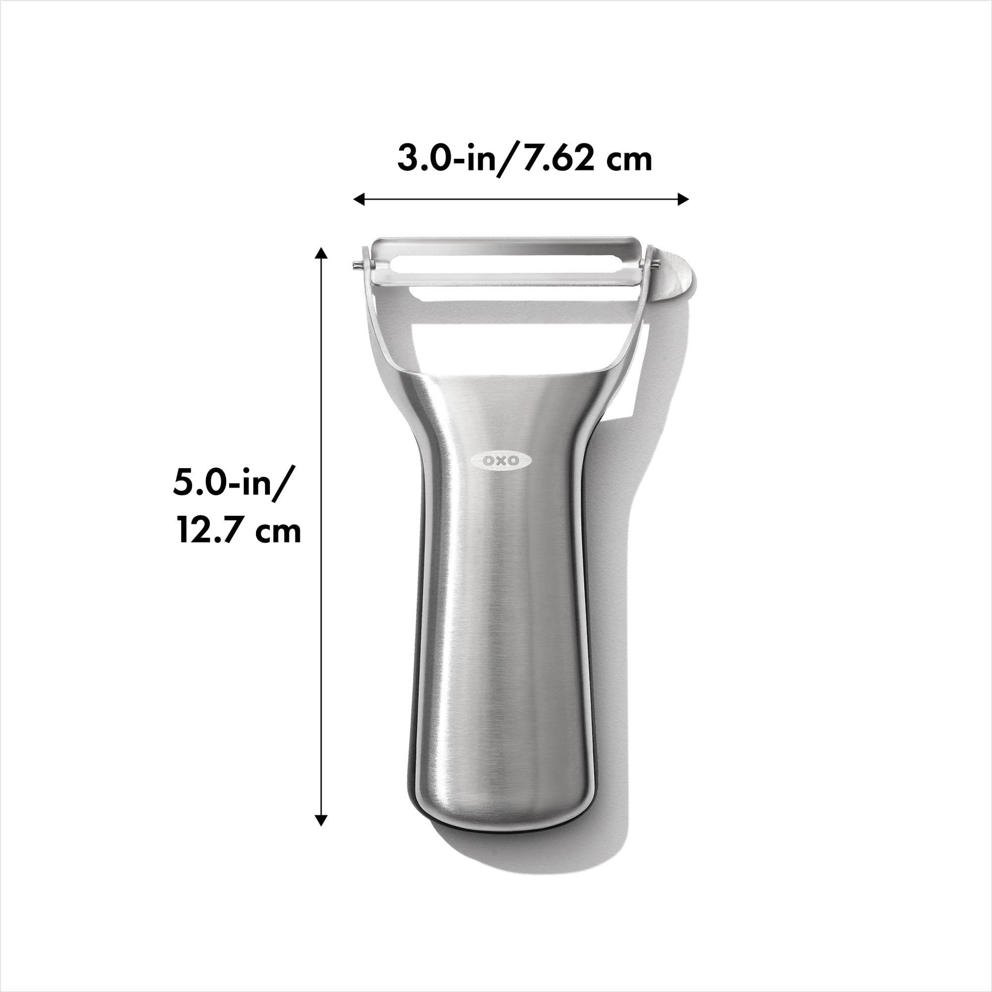 OXO pelador en Y, herramienta ideal para patatas y verduras firmes.