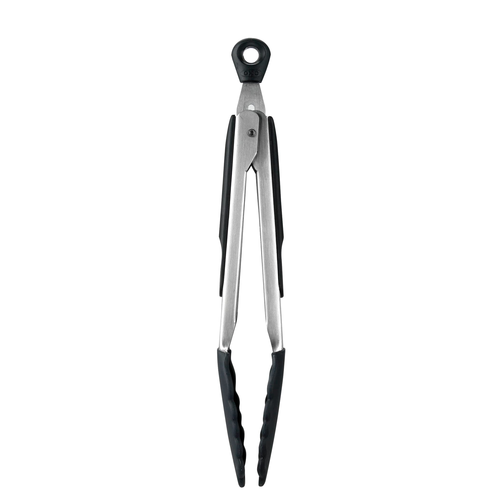 Pinzas OXO de 9 pulgadas con cabezas de silicona para antiadherentes.