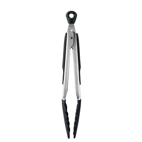 Pinzas OXO de 9 pulgadas con cabezas de silicona para antiadherentes.