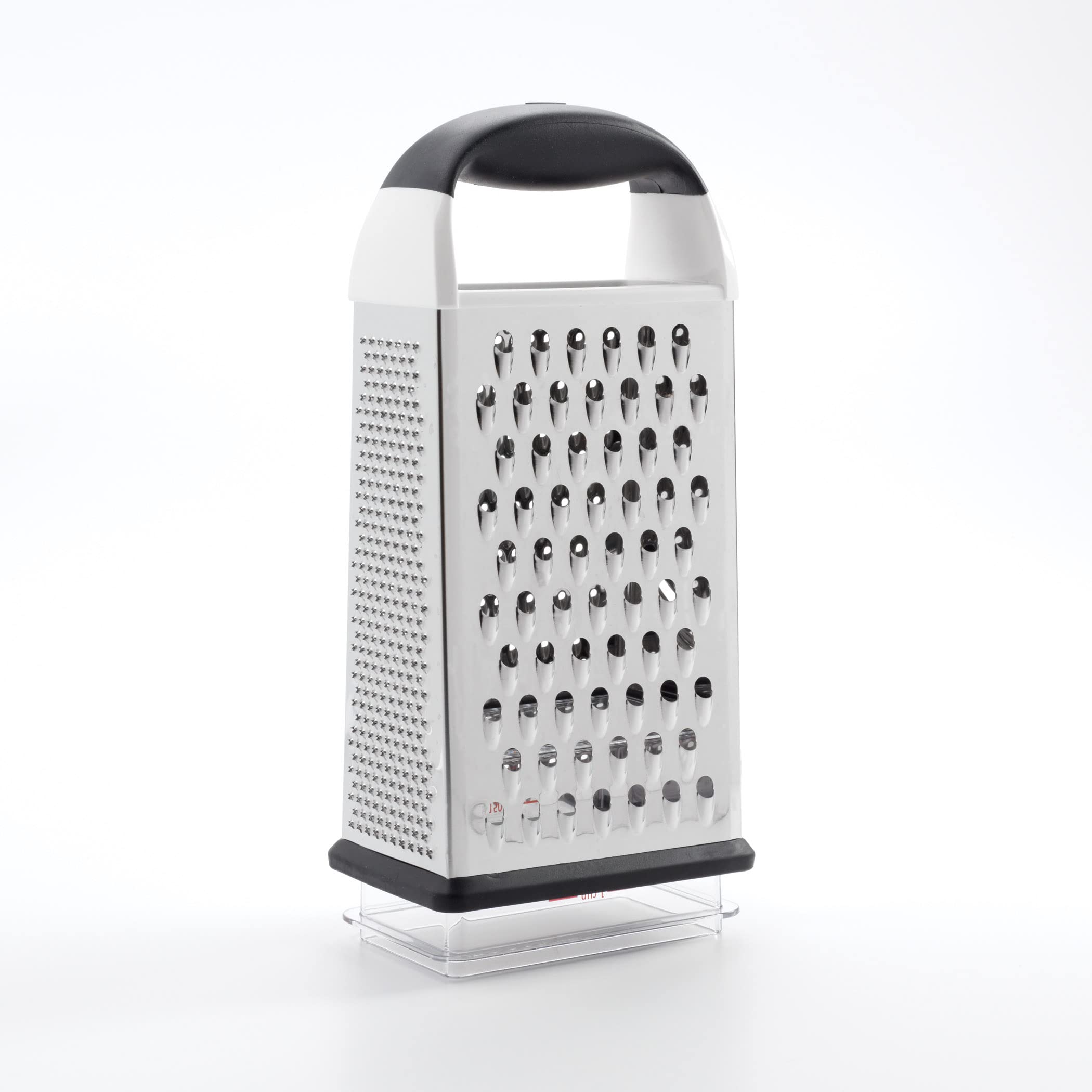 OXO Good Grips Box Grater, superficie fina para especias y rallado suave.