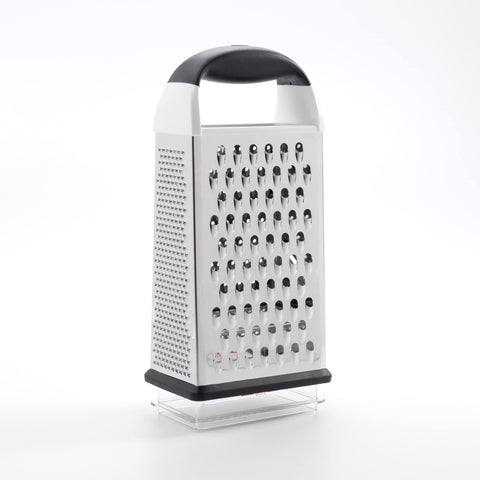 OXO Good Grips Box Grater, superficie fina para especias y rallado suave.