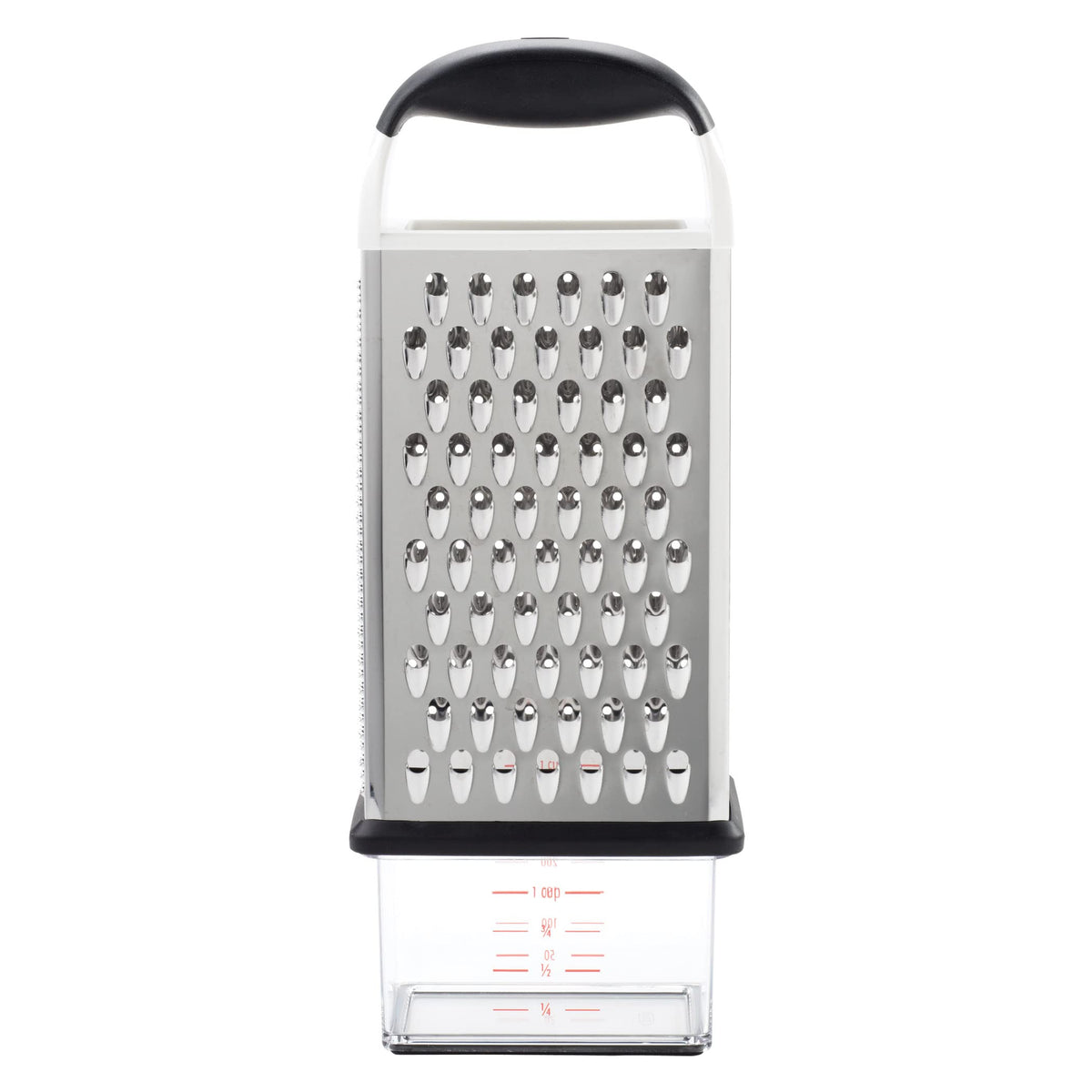 OXO Good Grips Box Grater, vista general: compacto y práctico para la cocina.