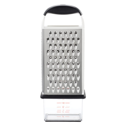 OXO Good Grips Box Grater, vista general: compacto y práctico para la cocina.