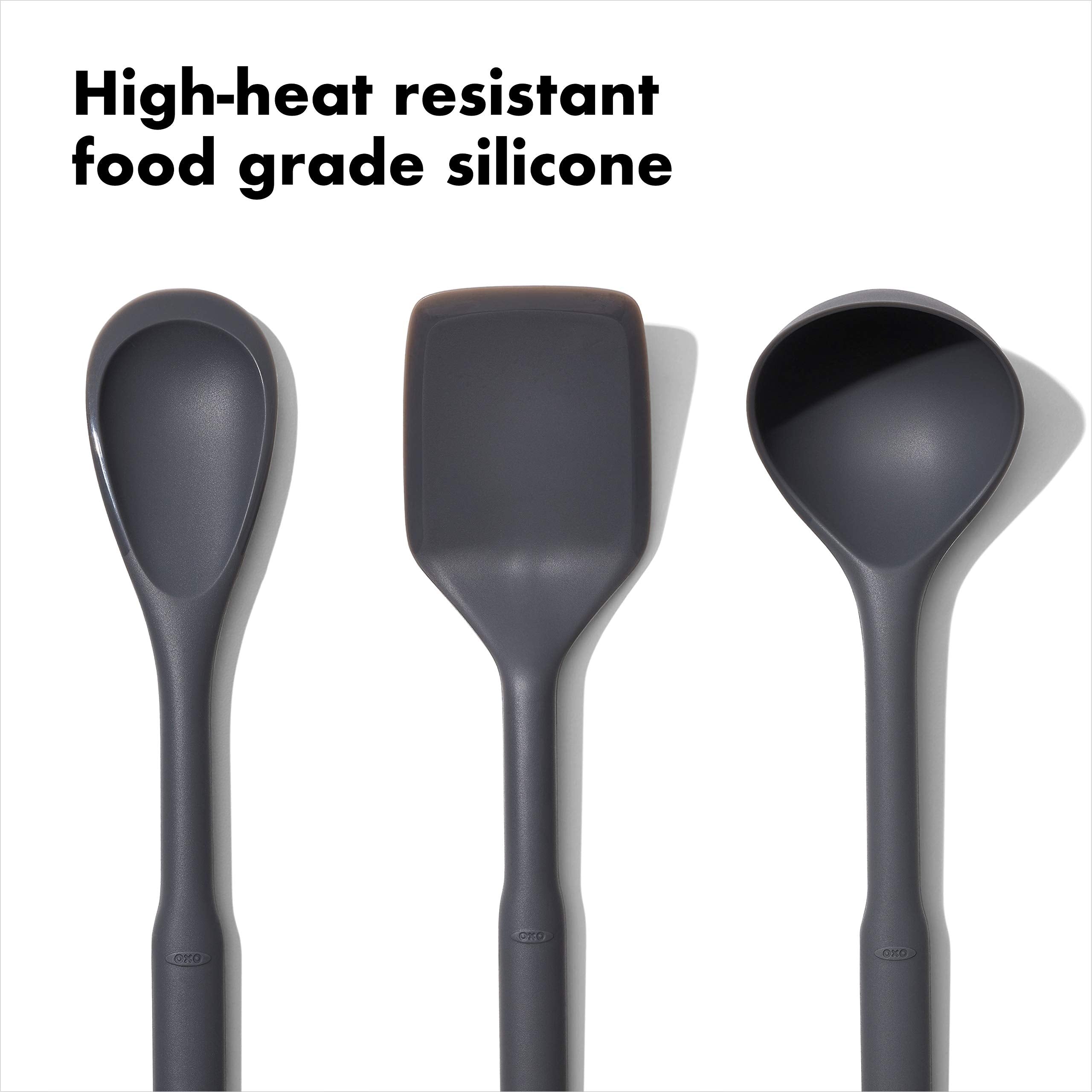 Diseño resistente al calor de OXO Good Grips para usar a altas temperaturas.