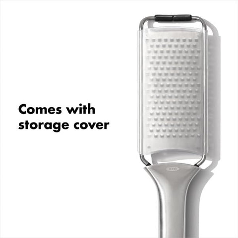 OXO Steel Grater: manija ergonómica para sujeción cómoda