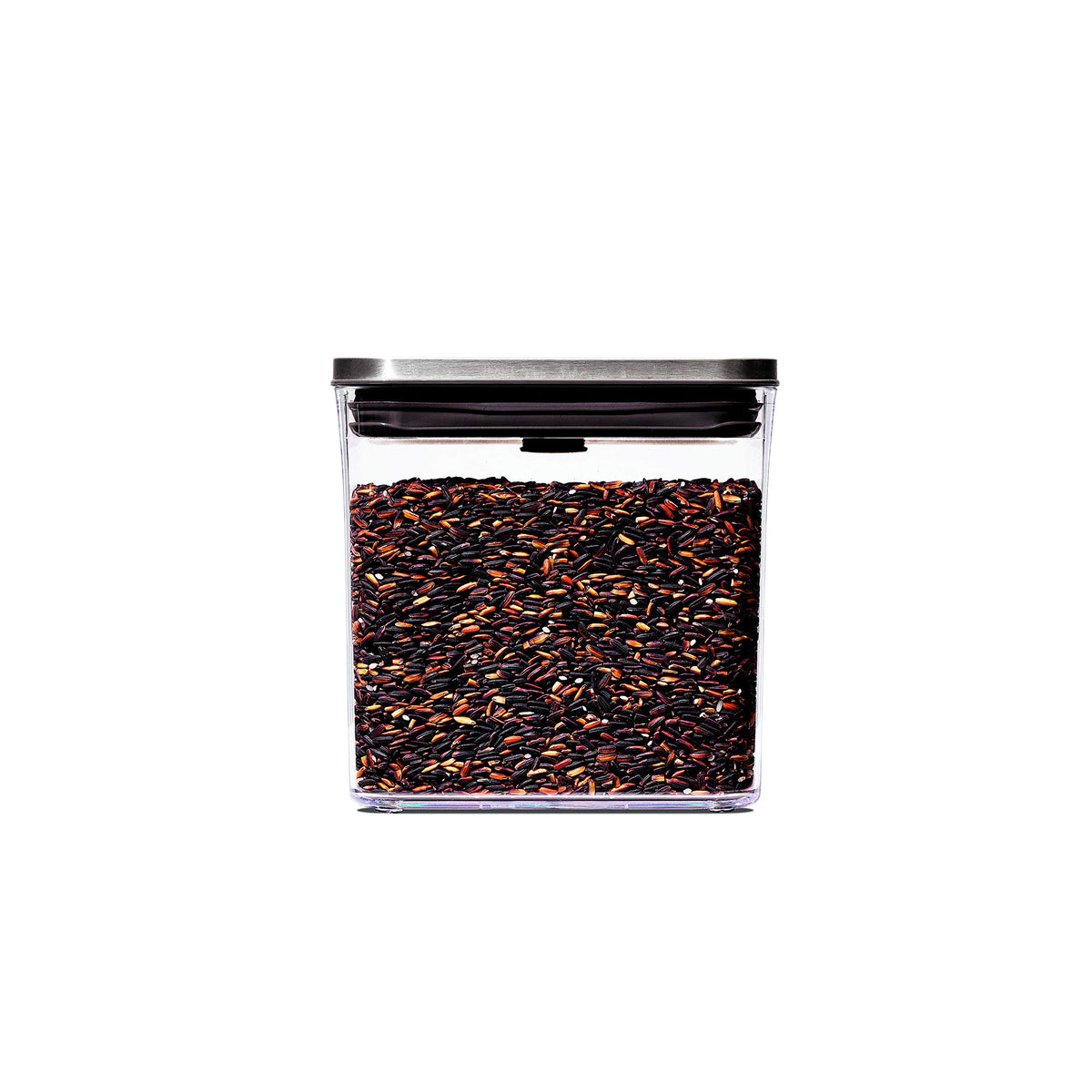 OXO Steel POP azúcar moreno en contenedor hermético para despensa fresca