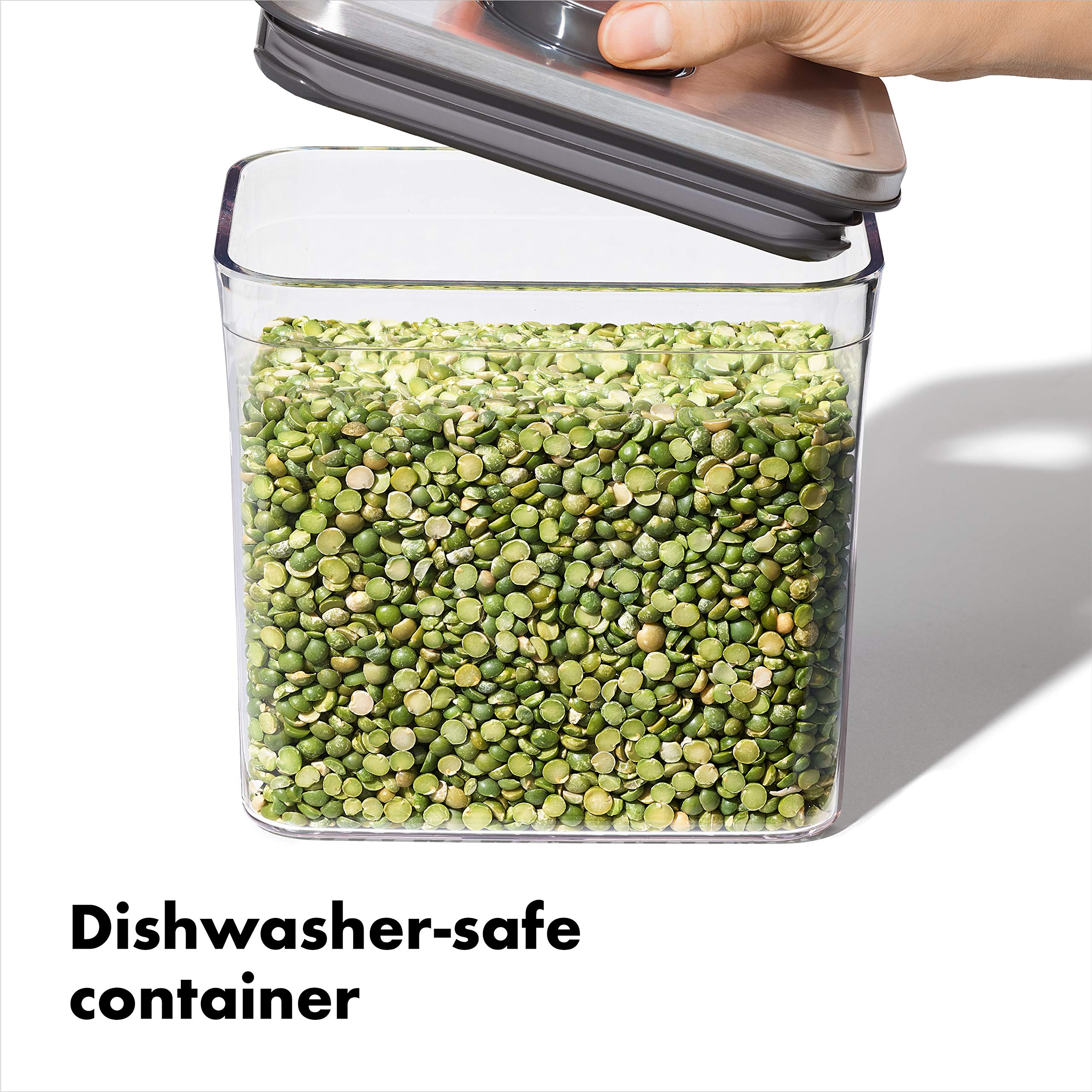 OXO Steel POP Contenedor pequeño: apto para lavavajillas en rejilla superior.