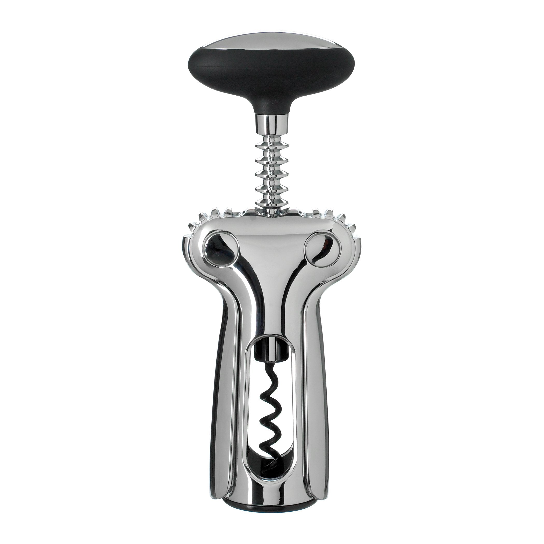 OXO SteeL Sacacorchos Alado en botella: control fácil para abrir vinos.