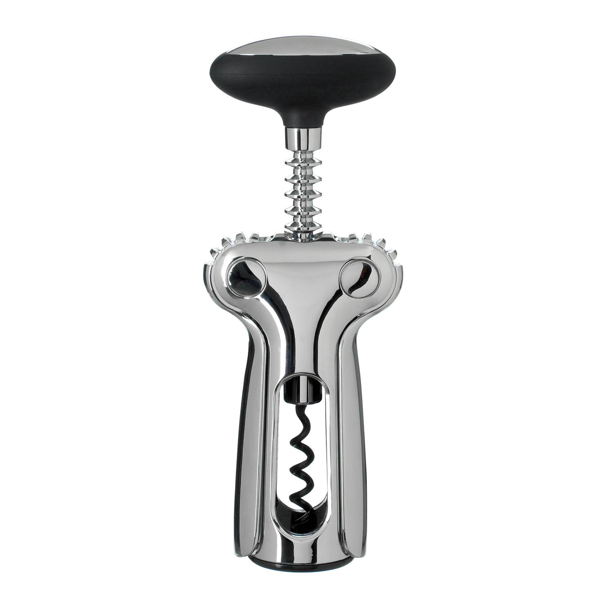 OXO SteeL Sacacorchos Alado en botella: control fácil para abrir vinos.