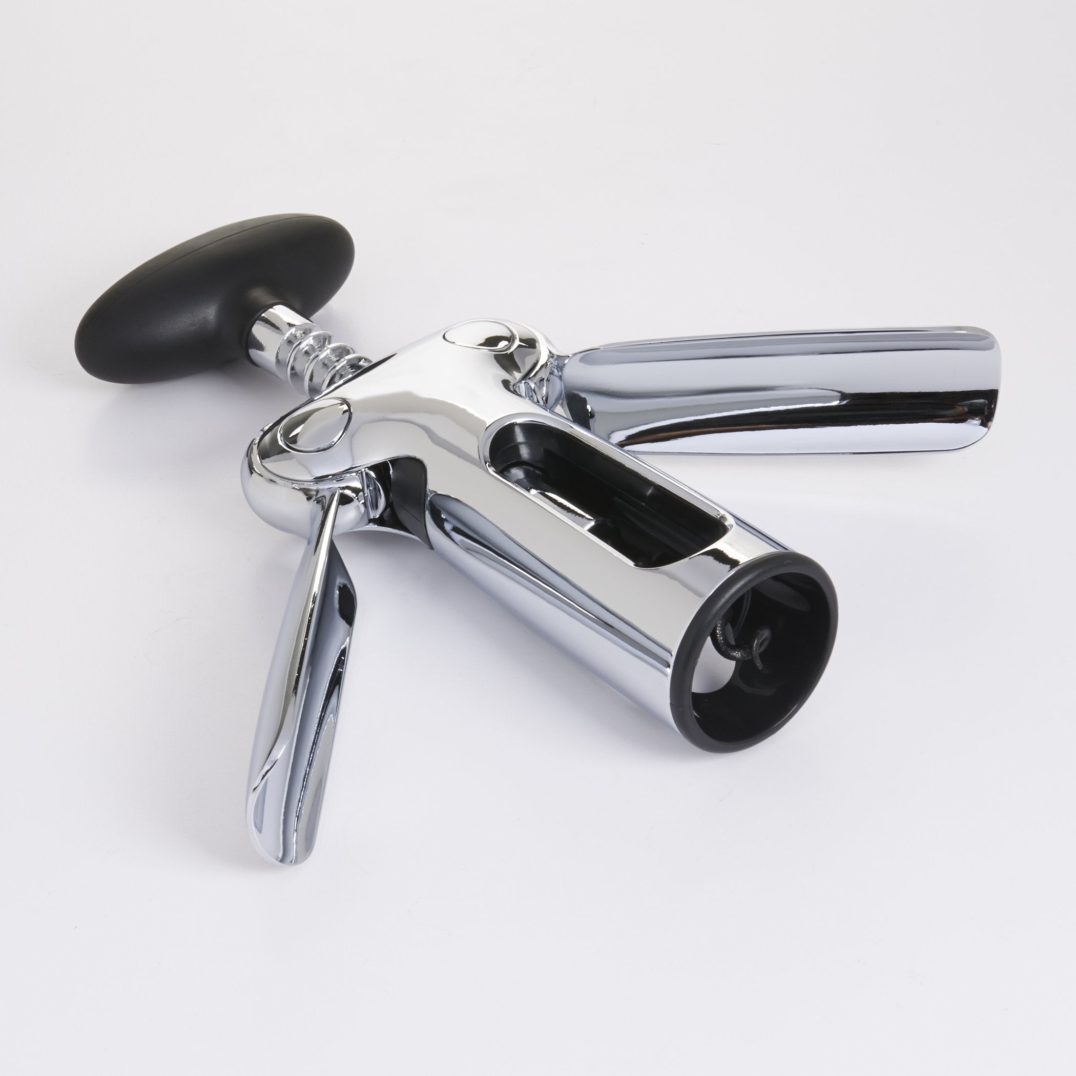 OXO SteeL Sacacorchos Alado, acabado ergonómico que se siente sólido.