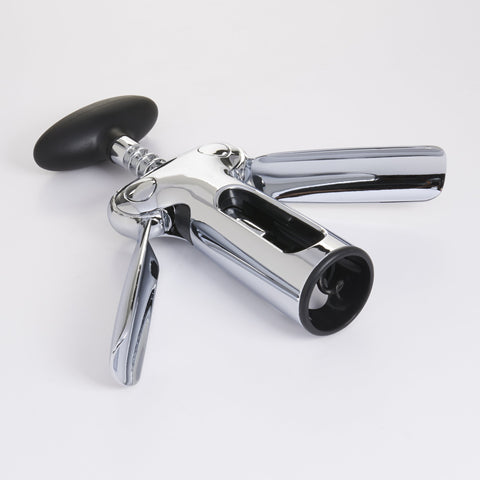 OXO SteeL Sacacorchos Alado, acabado ergonómico que se siente sólido.