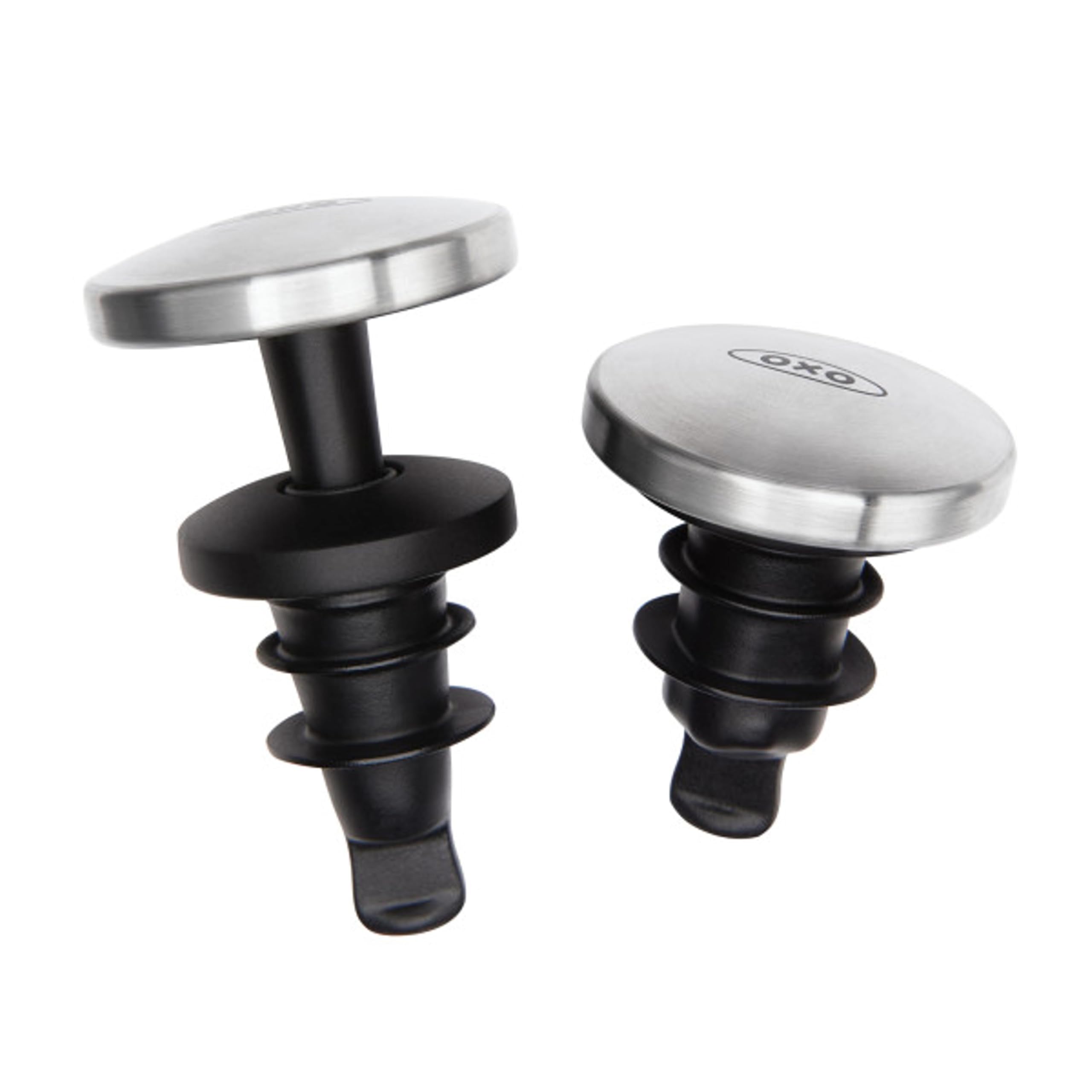 Tapón expansible de OXO SteeL para sellar la frescura del vino.