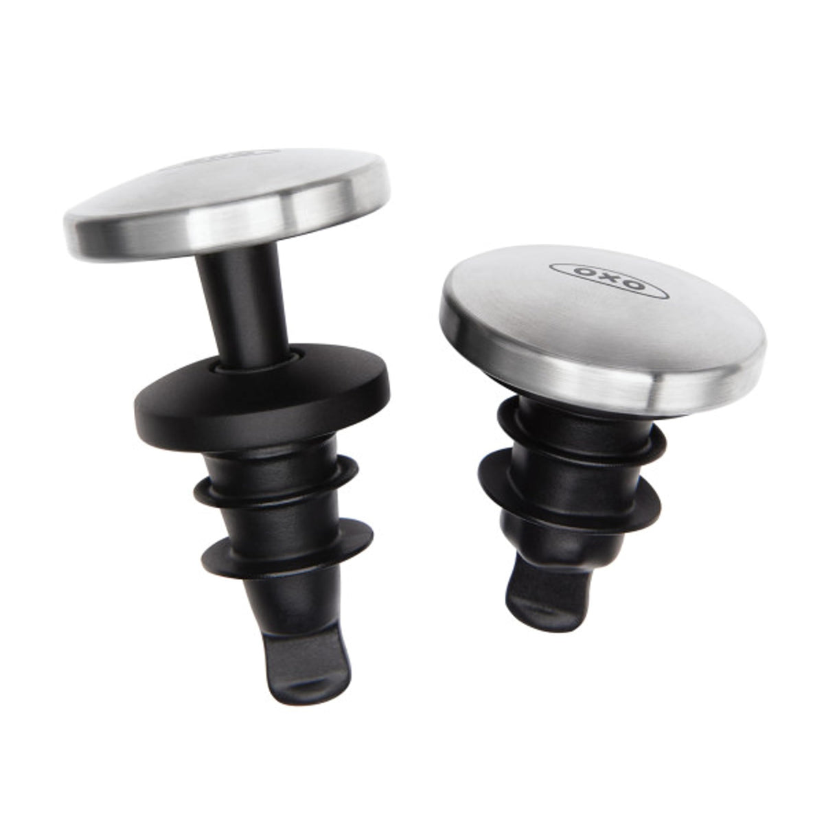 Tapón expansible de OXO SteeL para sellar la frescura del vino.