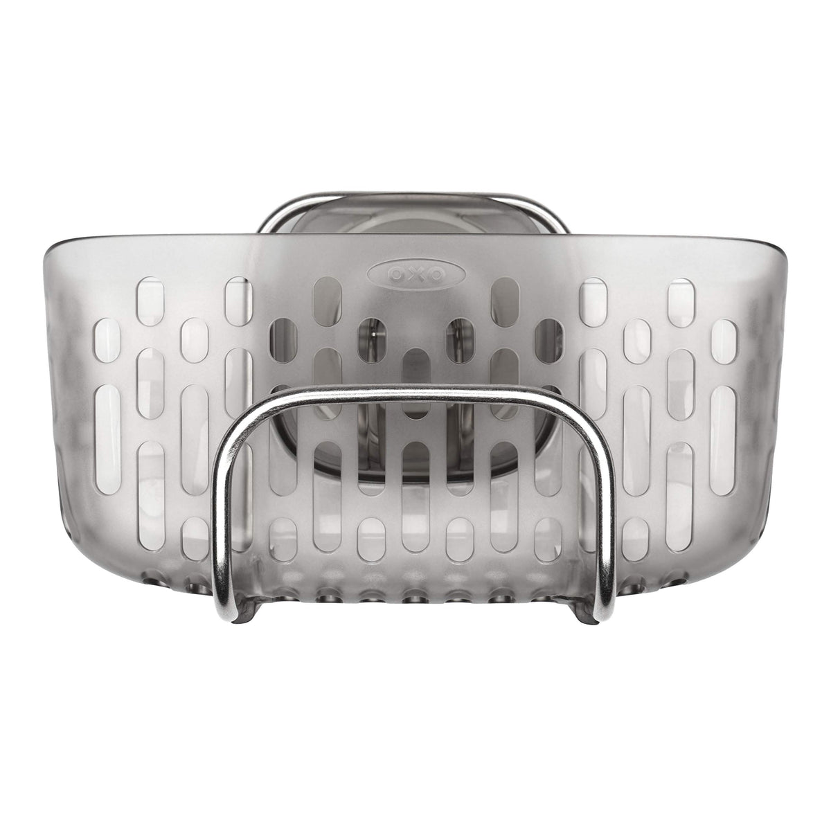 OXO StrongHold cesto alto para fregadero gris, organiza esponjas.