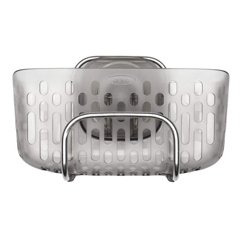 OXO StrongHold cesto alto para fregadero gris, organiza esponjas.
