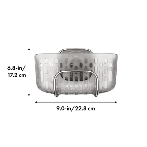 OXO StrongHold compatible con fregaderos de acero inoxidable.