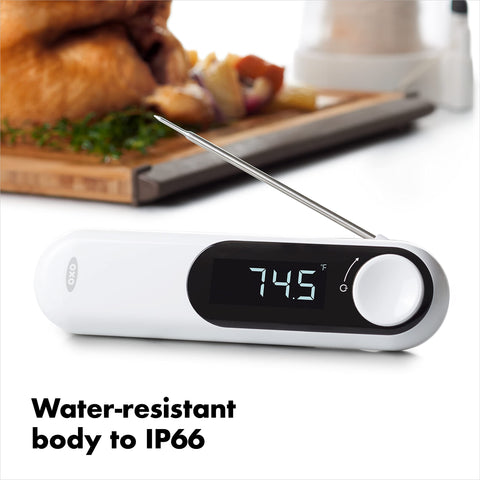 OXO Termómetro de termocupla: cuerpo impermeable IP66, fácil de limpiar