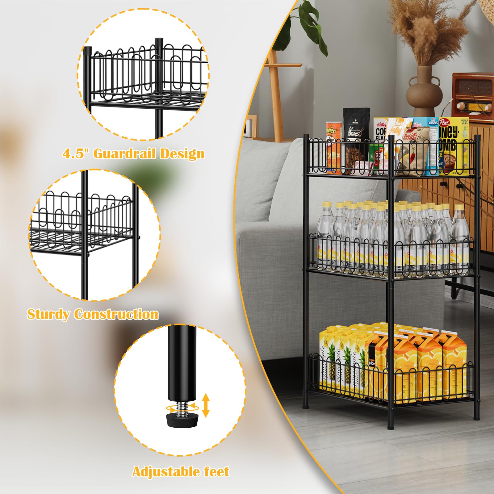 OYEAL para latas y bebidas, diseño robusto soporta peso.