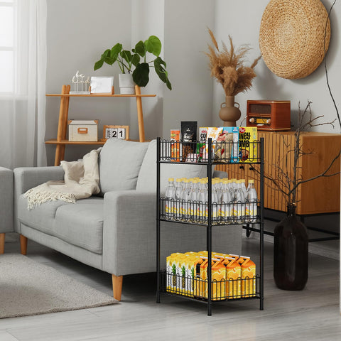 Soporte en encimera OYEAL, acceso rápido a bebidas y snacks.
