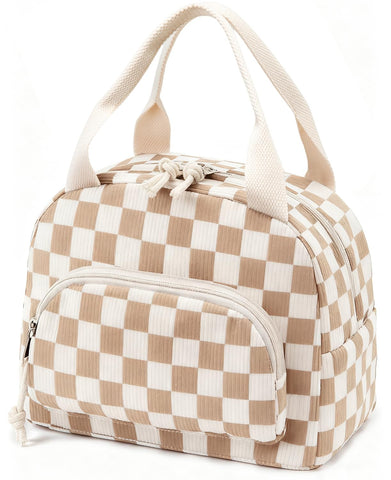OYLOLA bolsa de almuerzo para mujer con diseño fresa y cereza, ideal para uso diario.
