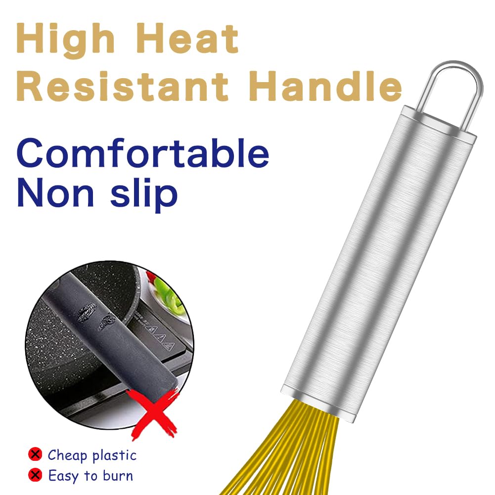 OYV batidor de silicona amarillo resistente al calor para uso intenso