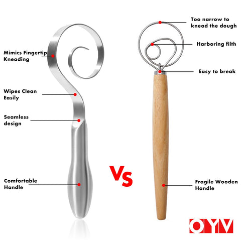OYV diseño espiral ergonómico que facilita mezclar