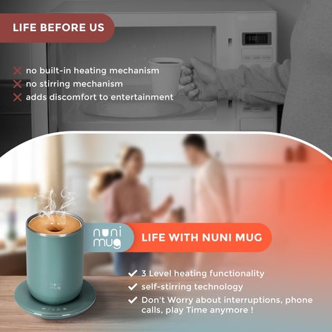 Diseño ergonómico y elegante de la taza OZTANCE para casa y oficina
