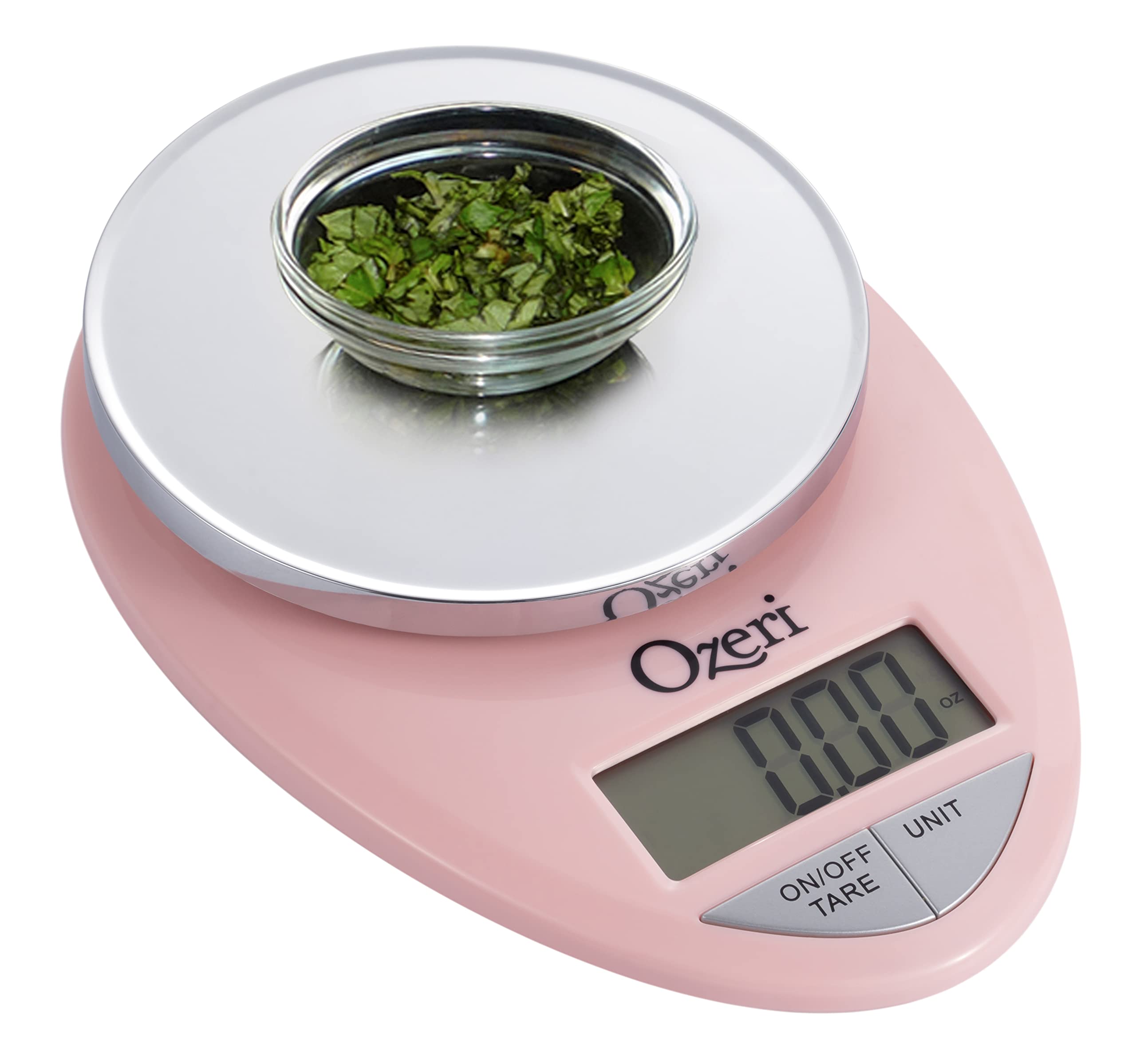 Ozeri Pro: botones grandes para controlar el pesaje rápidamente.