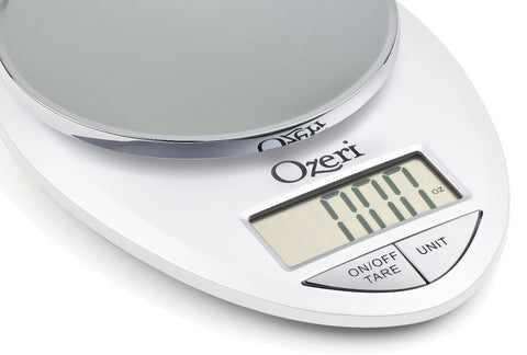 Ozeri Pro: conversión métrica y en libras para recetas internacionales.