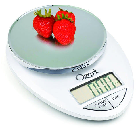 Ozeri Pro: pantalla LCD grande para lecturas rápidas en cocina.