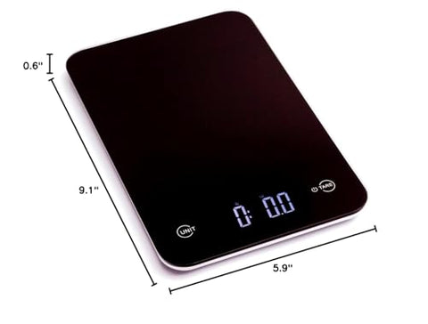 Uso diario en la cocina con Ozeri Touch, lectura rápida y limpia.