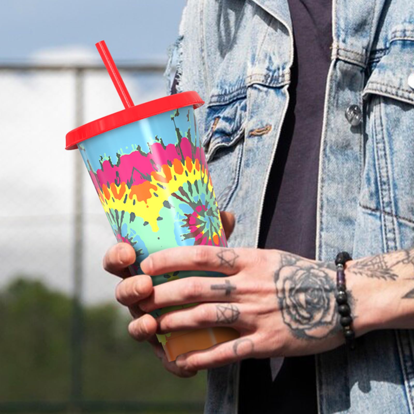 OZMOJOO taza 24 oz, cómoda para café helado y batidos en casa.