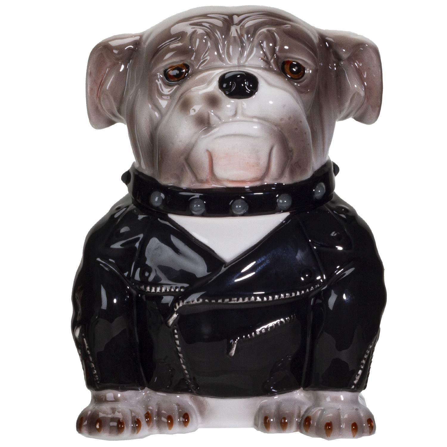 Pacific Giftware Bulldog rocker cerámica, jarra para galletas que conserva frescura