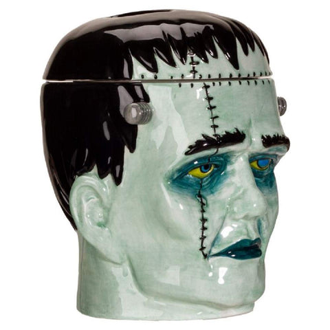 Pacific Giftware Frankenstein Head, vista lateral, mantiene galletas frescas gracias a la junta de silicona.