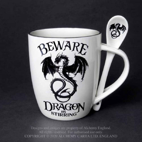 Cuchara del conjunto Dragón de Pacific Giftware, enfoque cuchara, práctica para mezclar.