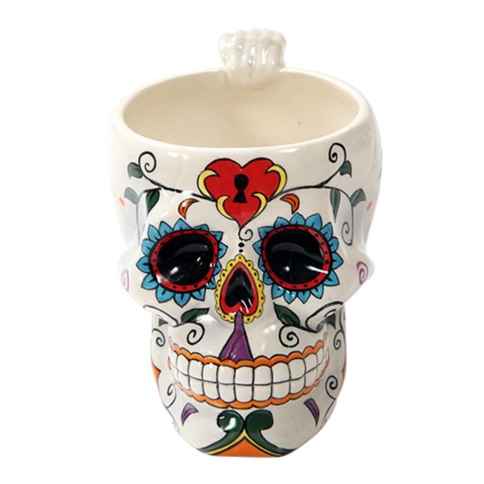 Taza Pacific Giftware con asa de esqueleto, perfecta para regalo y colección