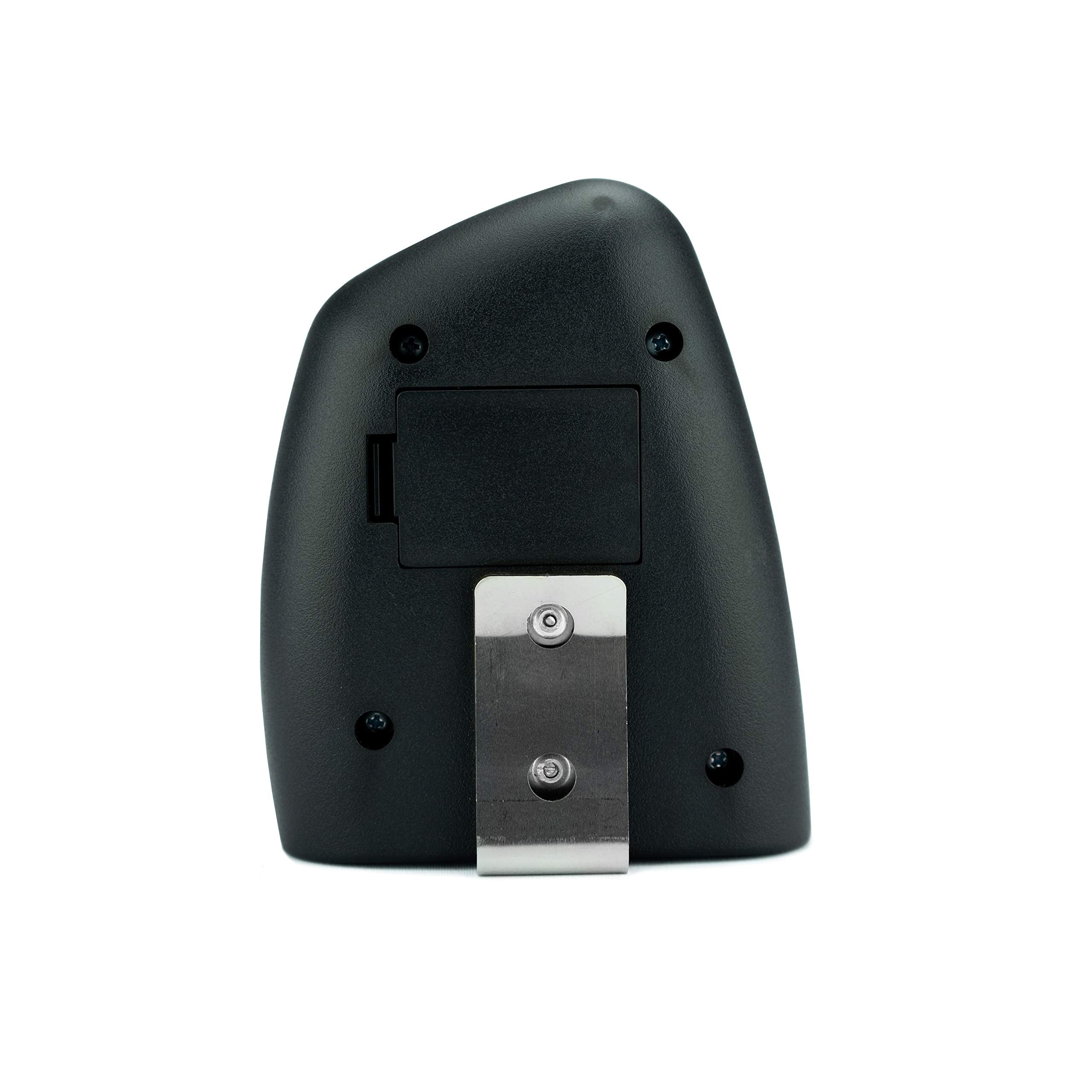 Diseno ergonomico del Pact Club Timer III para manejo comodo.