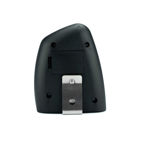 Diseno ergonomico del Pact Club Timer III para manejo comodo.