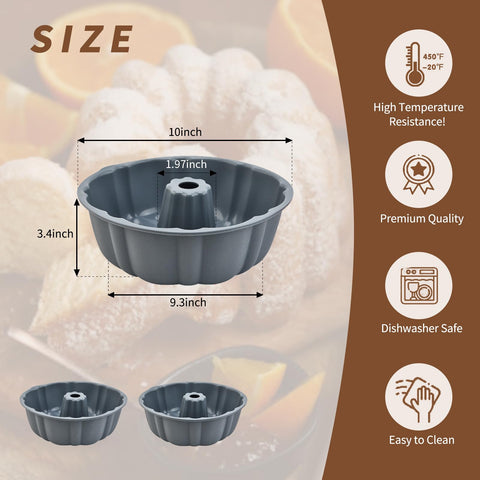 PADELE molde silicona para gelatina de 10 pulgadas, uso versátil y desmolde sencillo