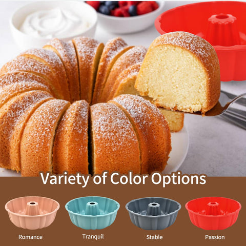 PADELE molde silicona para pasteles y brownies, 10 pulgadas, resistencia y flexibilidad