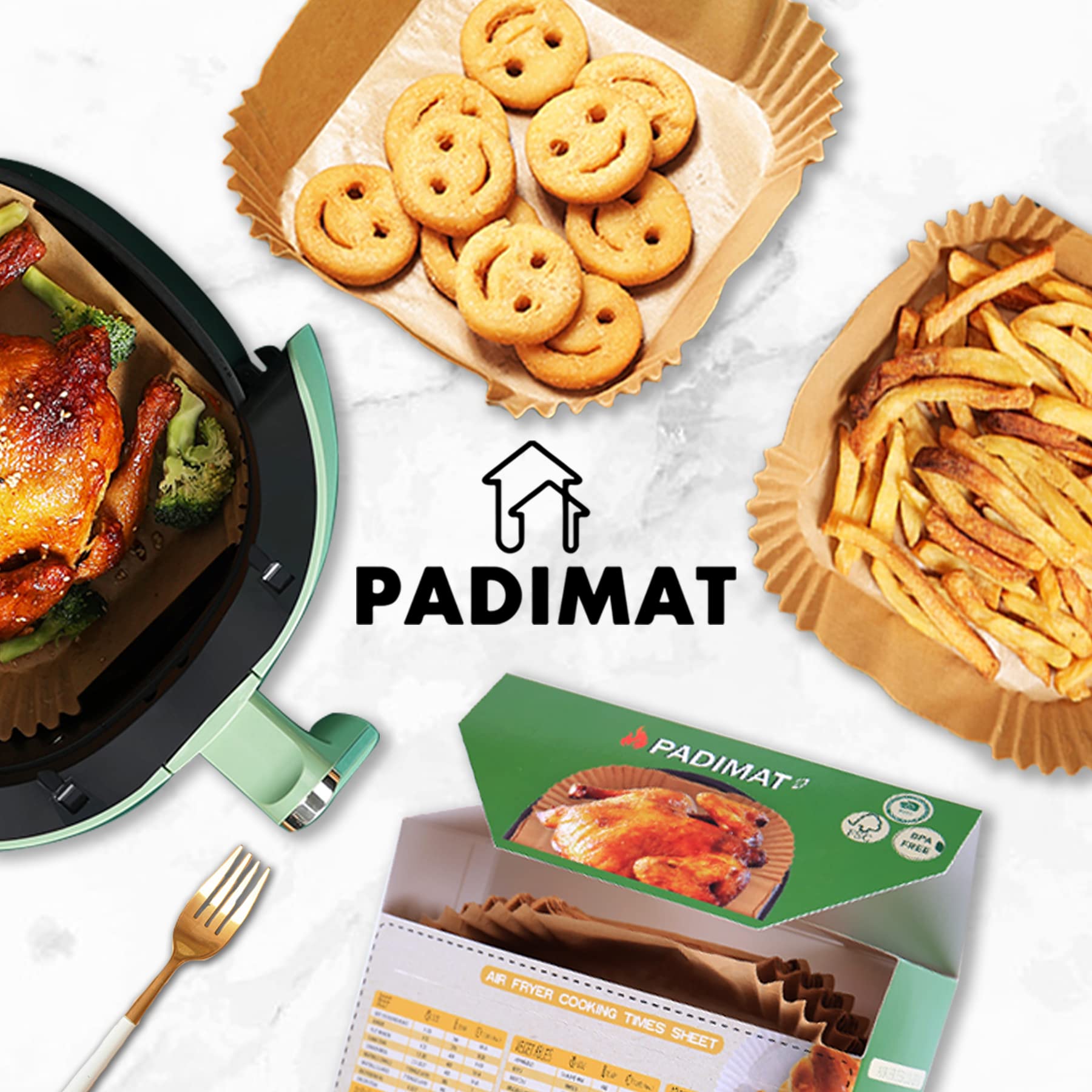 Padimat resistente al calor hasta 220 °C para cocinar con confianza